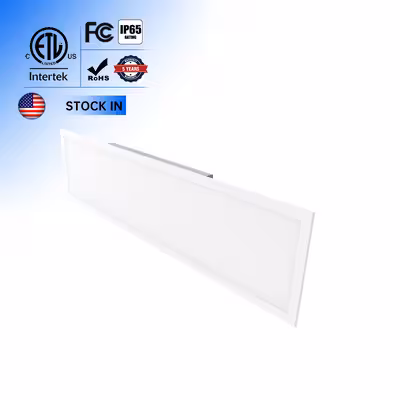 1×4 LED Flat Panel Light Surface Mount 3500K 4000K 5000K 120° Beam Angle