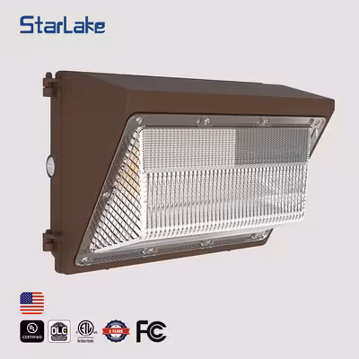 LED Traditional Wall Pack Light 140Lm/W AC120-277V/AC347-480V 80W 100W 120W Tunable