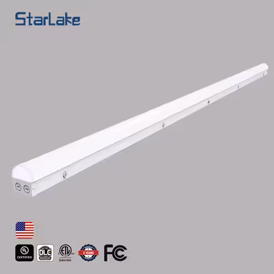 Office LED Linear Strip Light Fixture / Suspended Linear Pendant Lighting